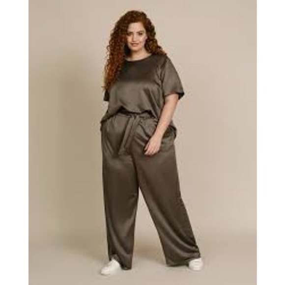 NWT 11 Honore Maya Pant in Mushroom Size 12 - Picture 1 of 10